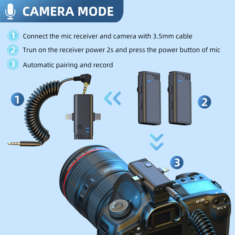 Jmary MW-16 2.4G Wireless Microphone For Mobile & Camera